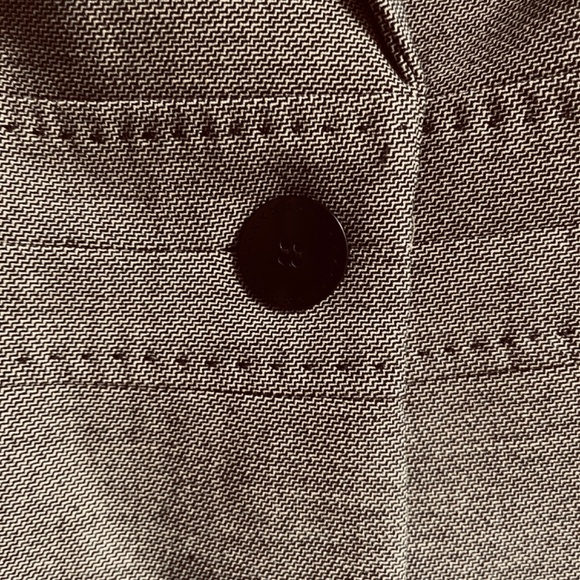 Marks and Spencer Black Beige Herringbone Blazer Jacket Single Breasted 8 (UK12 - Picture 8 of 17